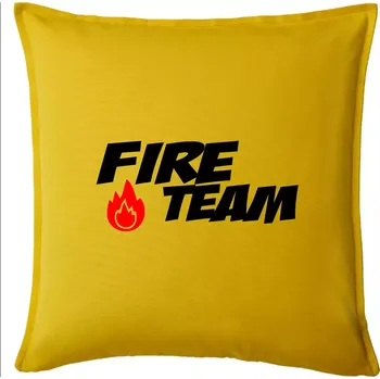 Polštář Fire Team plamen - Polštář 50x50 - 50x50 - Pouze potah ( Žlutá )