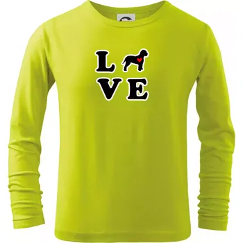 Lagotto romagnolo LOVE - Triko dětské Long Sleeve - 146 cm/10 let ( Limetková )