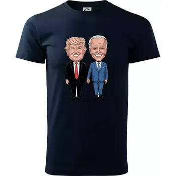 Trump a Biden - velký kamarádi - Triko extra velké (5-8XL) - 6XL ( Námořní modrá (velmi tmavá - téměř černá) )