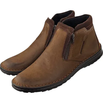 Pánská zimní obuv D 690/Z - 11 ZIMNÍ KOTNÍKOVÉ BOTY ZDRAVOTNÍ; doprodej 45