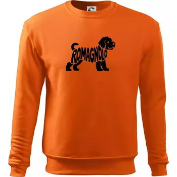 Pánská mikina Romagnolo nápis v těle - Mikina Essential pánská - M ( Oranžová )