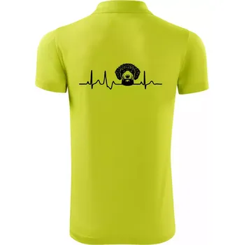 Pánská košile Lagotto romagnolo hlava EKG - Polokošile Victory sportovní (dresovina) - 2XL ( Limetková )