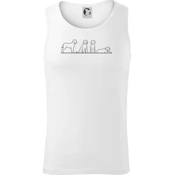 Lagotto romagnolo postavy linka - Tílko pánské Core - XL ( Bílá )