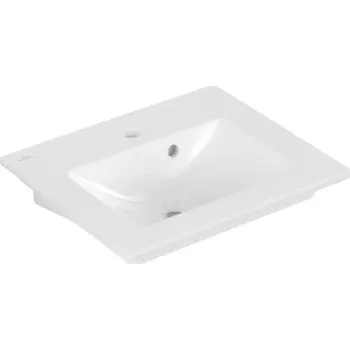 Umyvadlo Villeroyboch VILLEROY & BOCH VERITY LINE umyvadlo 50 cm, s otvorem pro baterii a přepadem, CeramicPlus, alpská bílá