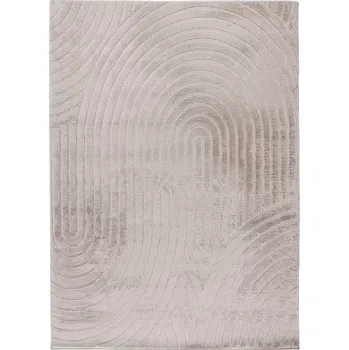 Koberec Kusový koberec s vysokým vlasem Zen, 230 × 160 cm, světlý taupe, 100% polyester CMF501LIT160230