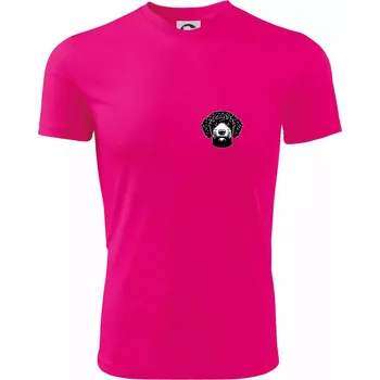 Lagotto romagnolo hlava na prsu - Dětské triko sportovní (dresovina) - 146 cm/10 let ( Neon Pink )