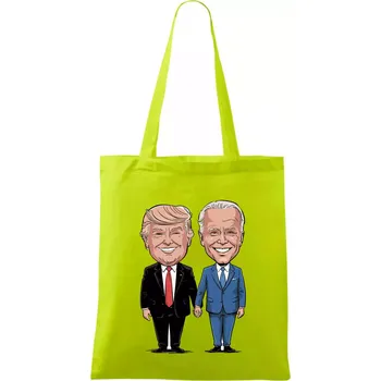 Trump a Biden - velký kamarádi - Taška bavlněná - 42 x 38 cm ( Limetková )
