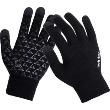 Rukavice Pánské vlněné rukavice J2683 černá