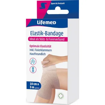 LIFEMED Elastická bandáž tělová, 3 m x 10 cm