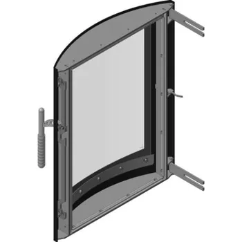Krbová kamna Romotop Dveře topeniště Barva: Šedá