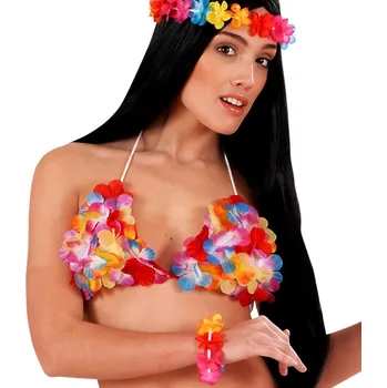 Karnevalový kostým Podprsenka havajská květinová