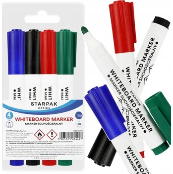 Popisovač bílý kulatý 4 V POUZDRU STARPAK 524558