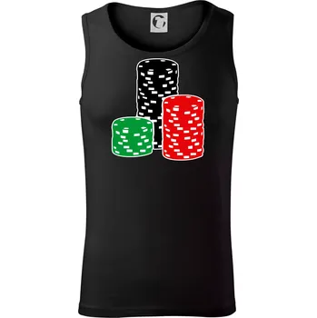 Poker žetony - Tílko pánské Core - S ( Černá )