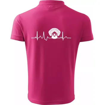 Pánská košile Lagotto romagnolo hlava EKG - Polokošile pánská Pique Polo 203 - XL ( Purpurová )