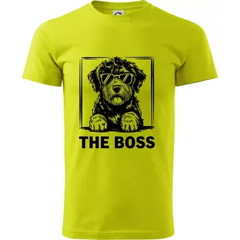 Pánské tričko Lagotto romagnolo the boss - Klasické pánské triko vyšší gramáže - 2XL ( Limetková )