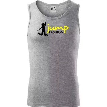 Jump fashion - Tílko pánské Core - L ( Tmavě šedý melír )