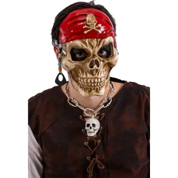 Karnevalový kostým Maska pirátské lebky se šátkem