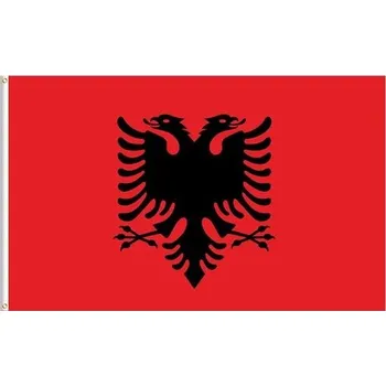 Vlajka Albánská červená vlajka Lixure