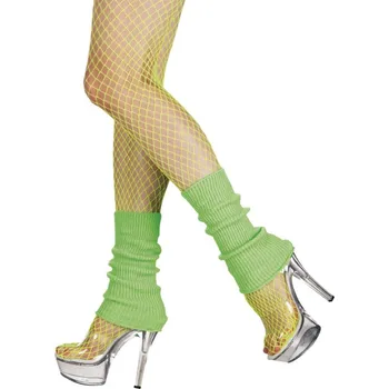 Disco návleky na nohy neonově zelené