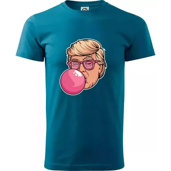 Pánská móda Trump gum - Klasické pánské triko vyšší gramáže - M ( Petrolejová )