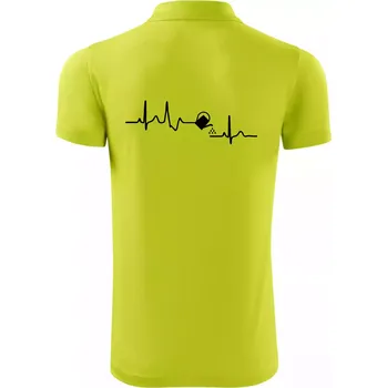Pánská košile EKG zahrada - konev - Polokošile Victory sportovní (dresovina) - S ( Limetková )