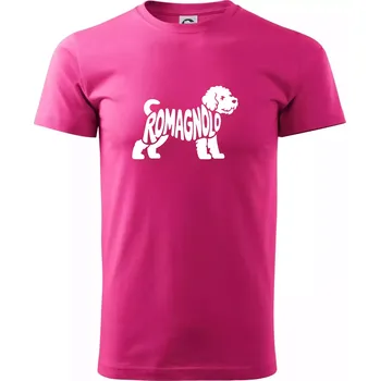 Romagnolo nápis v těle - Klasické pánské triko vyšší gramáže - XS ( Purpurová )