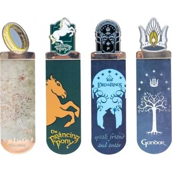 Doplněk ke knize Záložka do knihy Pán Prstenů Sada 4 záložek do knihy Dárek