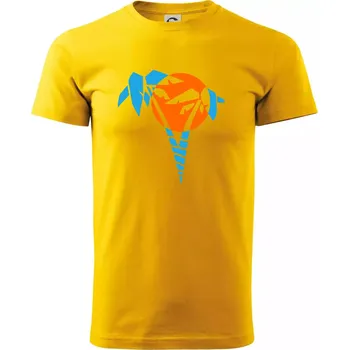 Pánské tričko Palma - Triko extra velké (5-8XL) - 8XL ( Žlutá )