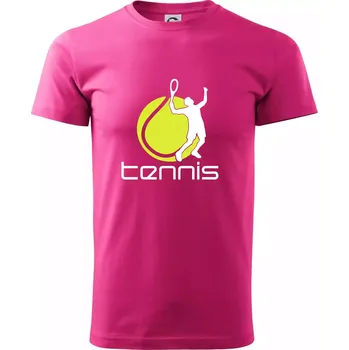 Pánská móda Tenista - Klasické pánské triko vyšší gramáže - S ( Purpurová )