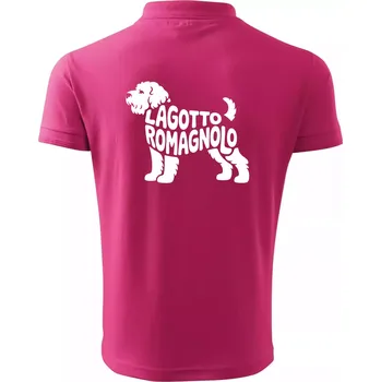 Pánská košile Lagotto romagnolo nápis v těle - Polokošile pánská Pique Polo 203 - L ( Purpurová )