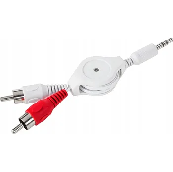Audio kabel Kabel Lechpol KPO3968 minijack (3,5 mm) - 2x RCA (cinch) 0,8 m