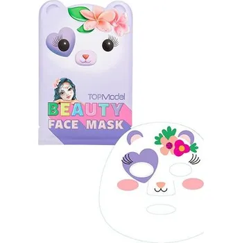 Pleťová maska Pleťová maska Top Model Bear Beauty & Me, lila