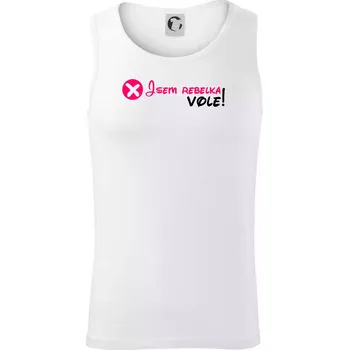 Jsem rebelka! Vole! - Tílko pánské Core - XL ( Bílá )