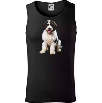 Lagotto romagnolo fotka ve tmě - Tílko pánské Core - S ( Černá )