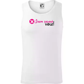 Jsem zadaná! Vole! - Tílko pánské Core - 2XL ( Bílá )