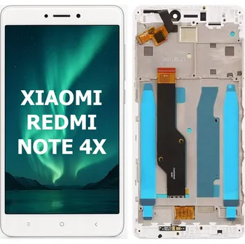 Pouzdro na mobilní telefon LCD DISPLEJ PRO XIAOMI REDMI NOTE 4X | RÁMEČEK BÍLÝ | ORIGINÁL |