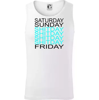 Shitday - Tílko pánské Core - S ( Bílá )