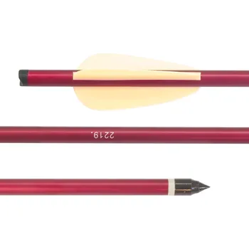 Příslušenství pro luk a kuši Šíp duralový 16´´ HalfMoon červený 1ks