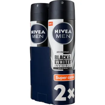 NIVEA MEN INVISIBLE FOR BLACK & WHITE ORIGINAL DEOSPRAY 2X150 ML