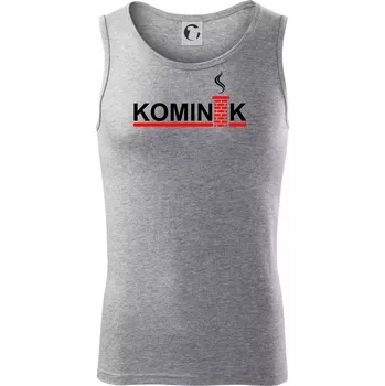 Kominík - Tílko pánské Core - 2XL ( Tmavě šedý melír )