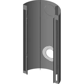 Krbová kamna Romotop Zadní plášť Barva: Stříbrná