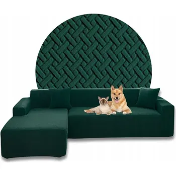 Napínací potah Potah na pohovku (kanape) Domidekor zelený