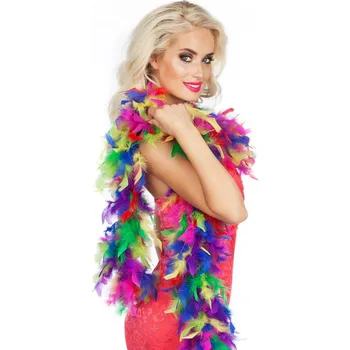 Karnevalový kostým Boa péřové multikolor 50g