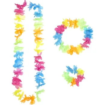 Volný čas Havajská sada - věnec čelenka a náramky