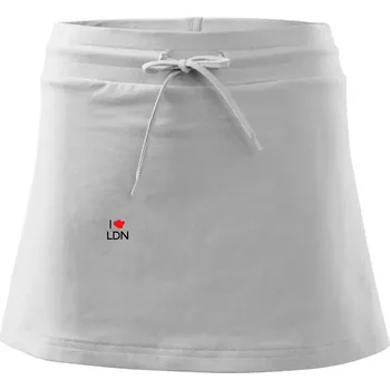 Dámské oblečení I Love LDN - Sportovní sukně - two in one - XS ( Bílá )