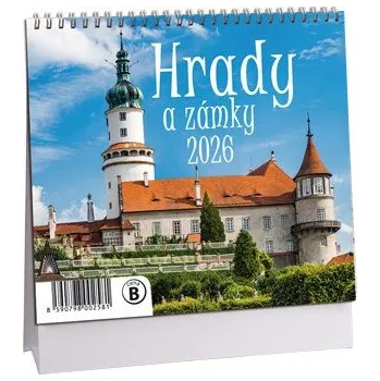 Kalendář STOLNÍ MINI KALENDÁŘ - HRADY A ZÁMKY 2026