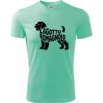 Chlapecké tričko Lagotto romagnolo nápis v těle - Dětské triko sportovní (dresovina) - 122 cm/6 let ( Mátová )