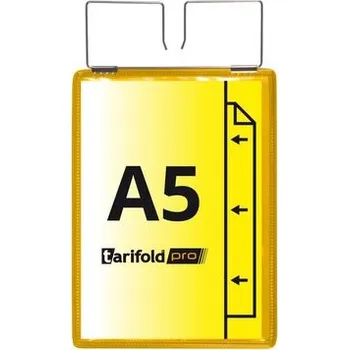 Archivační box djois zpevněná identifikační kapsa se závěsem, A5, žlutá, 10 ks