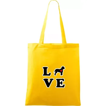 Lagotto romagnolo LOVE - Taška bavlněná - 42 x 38 cm ( Žlutá )