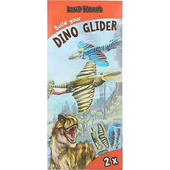 omalovánky Létající házedlo Dino World Built your Dino Glider, orange